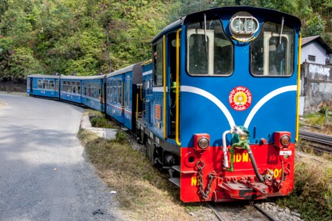 The Darjeeling Himalayan Railway (aka The Toy Train) Near Darjeeling, West Bengal, India