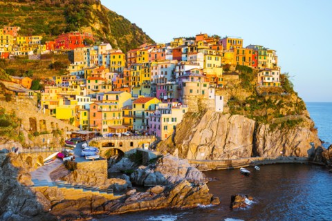 Cinque Terre - Manarola village in summer.