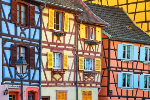 Colorful houses in Petite Venise (Little Venice) district, Colmar, France