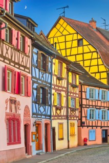 Colorful houses in Petite Venise (Little Venice) district, Colmar, France