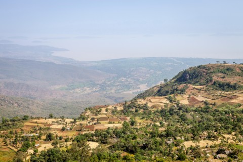 A View From The Guge Mountains Towards Lake Abaya, Southern Nations and Peoples Region, Ethiopia