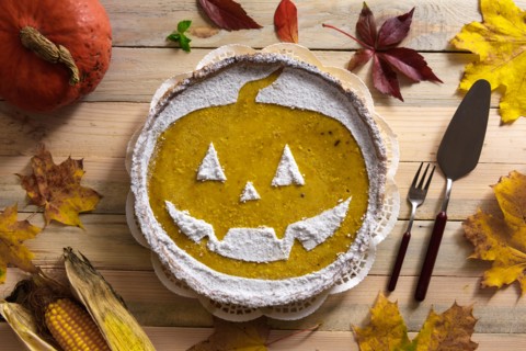 Pumpkin cake for Halloween