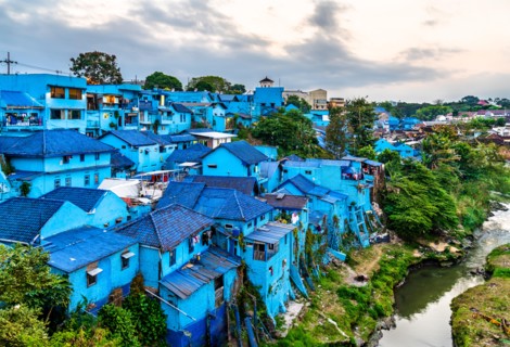 Kampung Warna-Warni Jodipan, the Village of Color in Malang, Indonesia