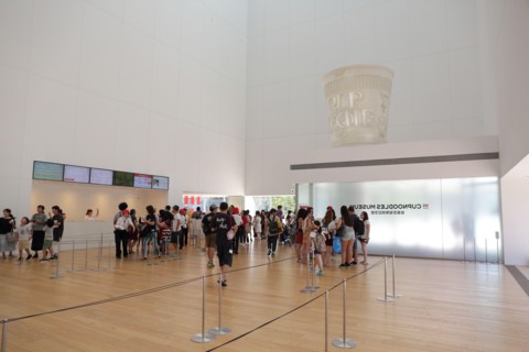 Cupnoodles museum shows the history of instant ramen noodle and tourists can create completely original cupnoodles.