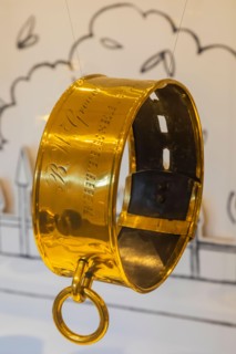 England, Kent, Leeds Castle, The Dog Collar Museum, Exhibit of Historical Dog Collars