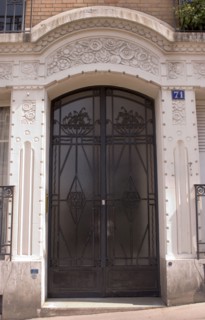 Art Deco Facade Montmartre Paris