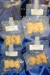 Space Ram a special instant noodle product developed for space, Instant Ramen Museum, Osaka, Japan, 1 December 2008.
