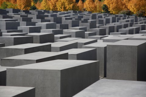 Memorial to the Murdered Jews of Europe also known as the Holocaust Memorial, Berlin, Germany.