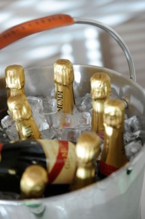 Celebrations with Mumm champagne.