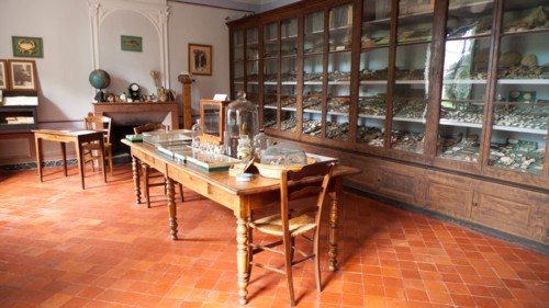 The study of Jean-Henri Fabre. Jean-Henri Fabre Harmas Museum, Serignan du Comtat, Vaucluse, France. June.