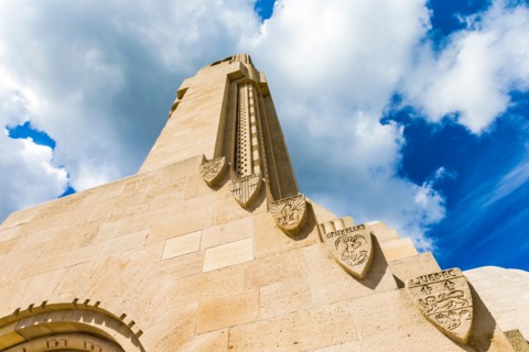 The French National Cemetery and Douaumont Ossuary near Fort Douaumont in France