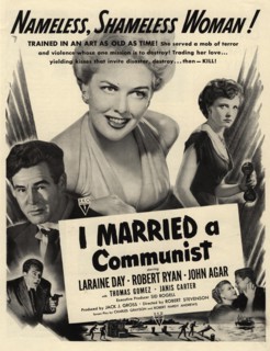 1940s USA I Married A Communist Film Poster