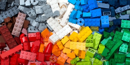 . Colorful LEGO background header.