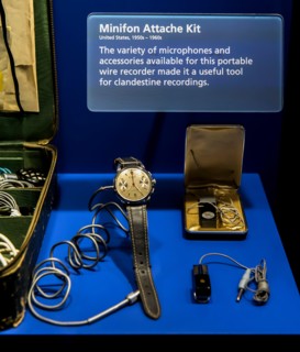 Washington, DC, USA. 10th Oct, 2017. The International Spy Museum explores the craft, practice, history and contemporary role of espionage, and is the only museum in the world to provide a global pers...