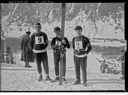 Thams, Bonna, Lanvik en 1924 à Chamonix