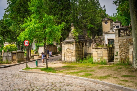 Père Lachaise Cemetery is the largest cemetery in the city of Paris