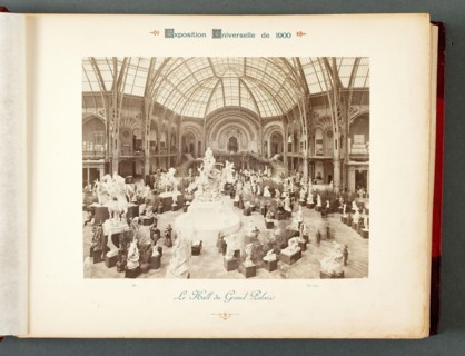 PARIS EXPO 1900 - PALACE GRAND HALL Exposition Universelle Paris 1900. Le hall du Grand Palais. Photographie de Neurdein Frères. Musée des Beaux-Arts de la Ville de Paris, Petit Palais.