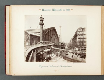 PARIS EXPO 1900 - AVENUE OF THE PERSPECTIVE BOURDONNAIS Exposition Universelle Paris 1900. Perspective de l'avenue de La Bourdonnais. Photographie de Neurdein Frères. Musée des Beaux-Arts de la Ville ...