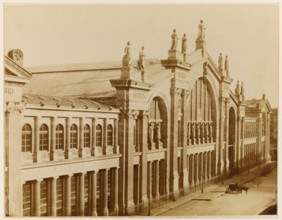 North Station, 10th arrondissement, Paris. Gare du Nord, Paris (Xème arr.). Photographie d'Achille Quinet (1831-1900). Tirage sur papier albuminé. Entre 1870 et 1880. Paris, musée Carnavalet.