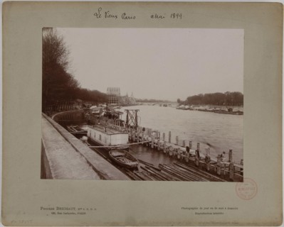 Old Paris in May 1899. View of the construction of the pavilions of the 1900 Universal Exhibition, Paris Vue de la construction des pavillons de l'Exposition universelle de 1900. Paris, mai 1899. Phot...