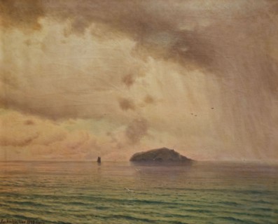 Gevorg Bashinjaghian - Sevan, rainy day (1899)