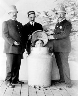 Harry Houdini Performs the Great Milk Can Escape, 1908
