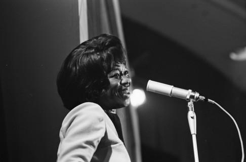 Grand Gala du Disque poplar in Kurhaus at Scheveningen Sarah Vaughan, 12 October 1963, The Netherlands, 20th century press agency photo, news to remember, documentary, historic photography 1945-1990, ...
