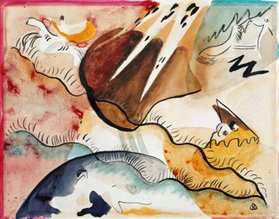 Vasily Kandinsky
Ecole russe
Paysage de pluie (Rain Landscape)
1911
Aquarelle (25,4 x 31,8