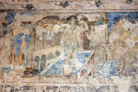 Fresco of a bathing woman, Qusayr 'Amra, Jordan