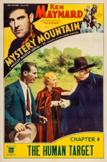 Ken Maynard - Mystery Mountain (Mascot, 1934) Vintage film poster - Western movie