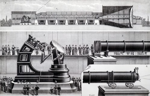 The Great Horizontal Telescope built for the Paris Exposition of 1900.