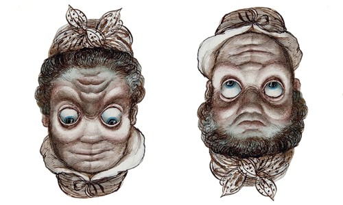 Rex Whistler - The “Reversible Faces” of Rex Whistler - Mad Wife and Farmer