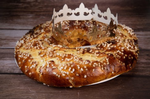 Epiphany cake or galette des rois in French