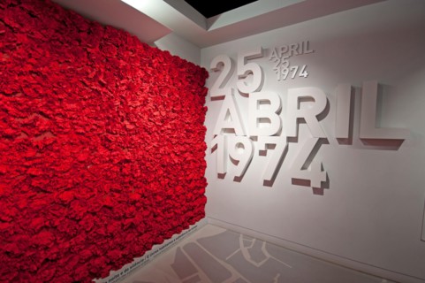 Carnations revolution (1974), Aljube Museum Resistance and Freedom (former political prison during the dictatorship of Salazar), Lisbon, Portugal