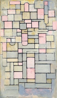 Piet Mondrian, Composition 8, abstract painting 1914