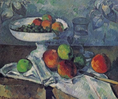 Compotier, Glass and Apples 1880 by Paul Cezanne
