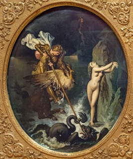 Musée Ingres-Bourdelle - Roger délivrant Angélique, Jean-Auguste-Dominique Ingres 1841 by Jean Auguste Dominique Ingres
