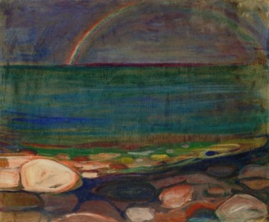 Edvard Munch
Ecole norvégienne
The Rainbow
1898
Huile sur carton (65,5 x 78 cm)
Oslo, musée