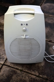 a Large Air Purifier looking like it has a face (Paredolia)