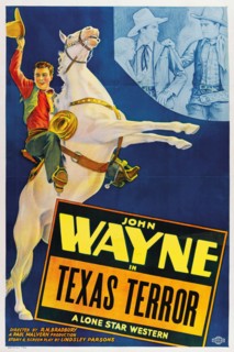 John Wayne in Texas Terror (Monogram, 1935) Vintage Film Poster