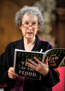 Margaret Atwood reads from her book The Year of the Flood at St James's Church, Piccadilly