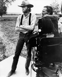 Actor Peter Fonda on set of western film