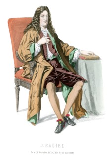 Jean Racine 22 December 1639 to 21 April 1699 a French dramatist and one of the most important literary figures in the Western