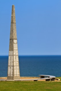Omaha Beach Memorial of the US First Infantry division, Colleville-Sur-Mer, Normandy, France