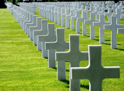 American cemetery near Omaha beach, Normandy, France.