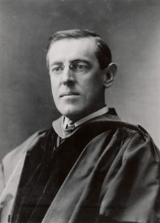 Thomas Woodrow Wilson ((1856-1924) 28th President of the USA 1913-1921. Wilson in 1903 when President of Princeton University.  Photograph. American Politician Democrat
