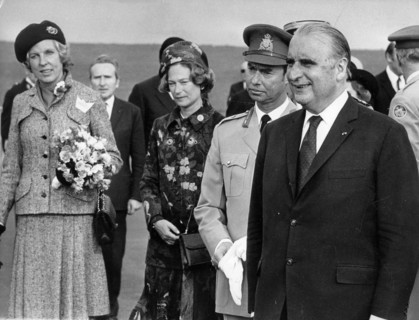 Georges and Claude Pompidou with Grand Duke and Duchess