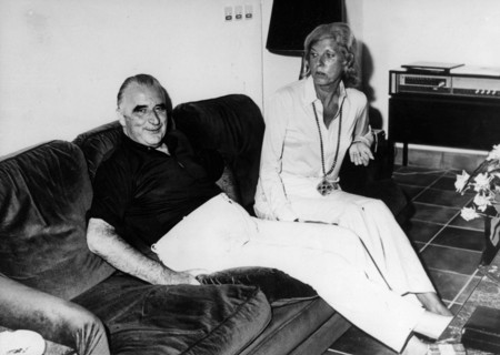 President Georges Pompidou on couch with Claude