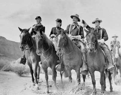 DER TEUFELSHAUPTMANN She wore a yellow ribbon USA 1949 / John Ford JOHN AGAR (Lt. Flint Cohill), JOANNE DRU (Olivia Dandridge), JOHN WAYNE (Capt. Brittlese), BEN JOHNSON (Sgt. Tyree) rights = RM Regie...