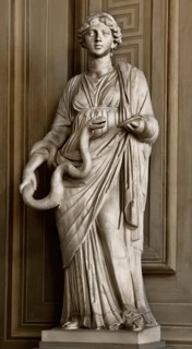 Hygiea Roman Statue   Palatina Gallery - Galleria Palatina - Palazzo Pitti  Renaissance, a palace in Florence, Italy. ( Hygieia ( Hygiea or Hygeia ) was one of the Aeclepiadae; the sons and daughters ...